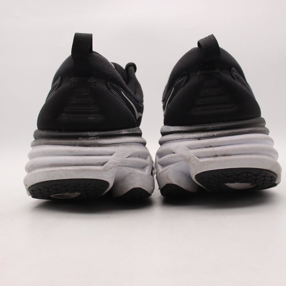 Hoka One One Bondi 8 Mens Size 11.5 EE Black Running Shoes Sneakers 1127953 BWHT - Picture 5 of 11